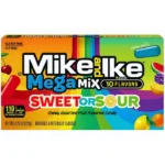 Mike and Ike MegaMix Sweet or Sour Gyümölcsízű Savanyú Cukor, 121g