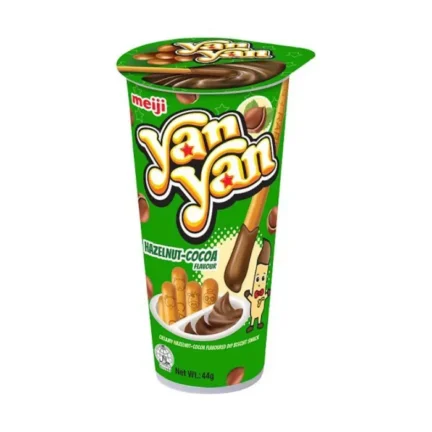 Meiji Yan Yan Hazelnut Mogyorós Mártogatós Ropogós Kekszpálcika 50g