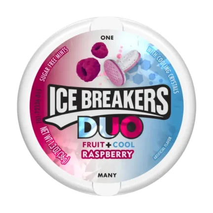 IceBreakers Duo Raspberry Málna ízű Cukorka, 36g
