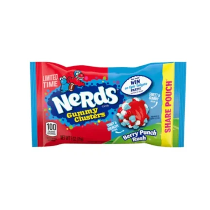 Nerds Gummy Clusters Berry Punch Rush Gumicukor, 85g