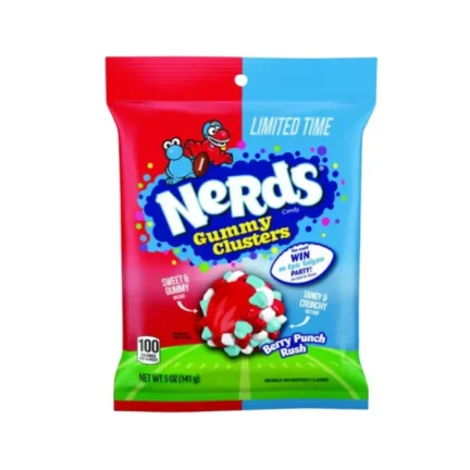 Nerds Gummy Clusters Berry Punch Rush Gumicukor, 141g