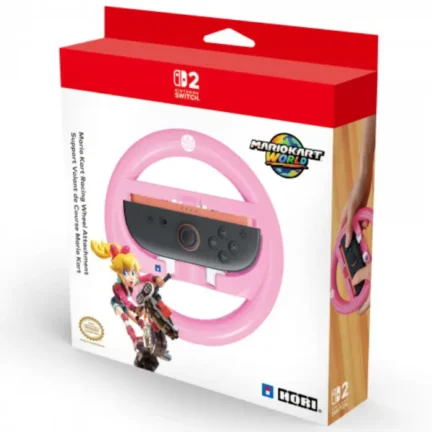HORI Racing Wheel (Switch/Switch 2) - Peach