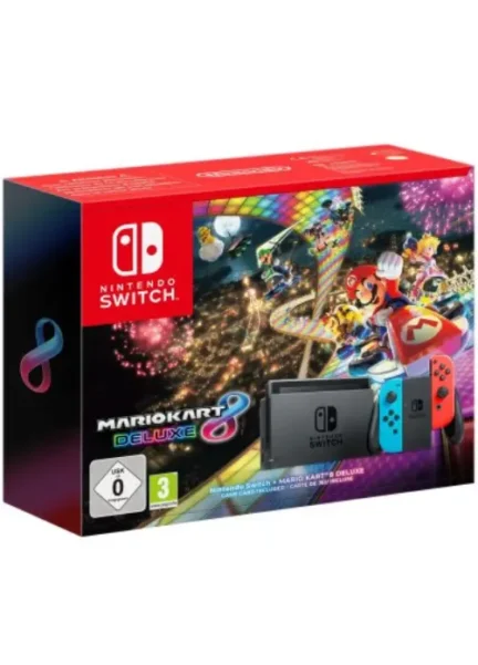 Nintendo Switch Neon Blue&Red + Mario Kart 8 Deluxe